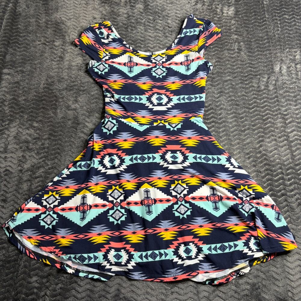 Say What? Women's Bodycon Aztec print Dress size Large